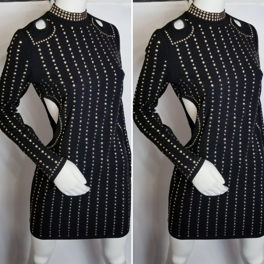 Studded Mini Dress - Picture 9 of 10